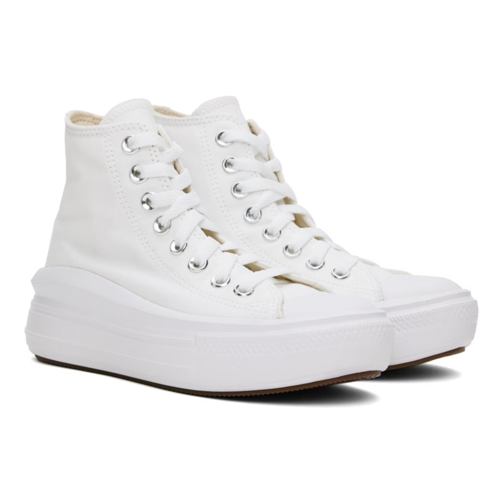 White Chuck Taylor All Star Move High Top Sneakers